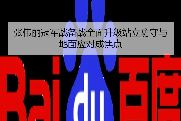 张伟丽冠军战备战全面升级站立防守与地面应对成焦点